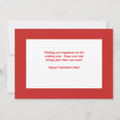 White Doves Valentijnsdag Flat Card Bedankkaart (Achterkant)