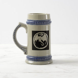 White Dragon beer stein Bierpul