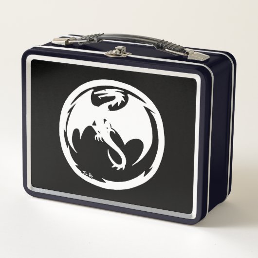 White Dragon Black lunchbox (Voorkant)