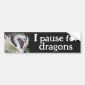 White Dragon Bumpersticker (Voorkant)