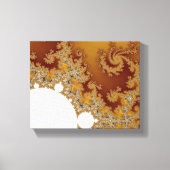 White Dragon - Fractal Art Canvas Afdruk (Voorkant)