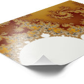 White Dragon - Fractal Art Foto Afdruk (Hoek)