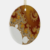 White Dragon - Fractal Art Keramisch Ornament (Rechts)