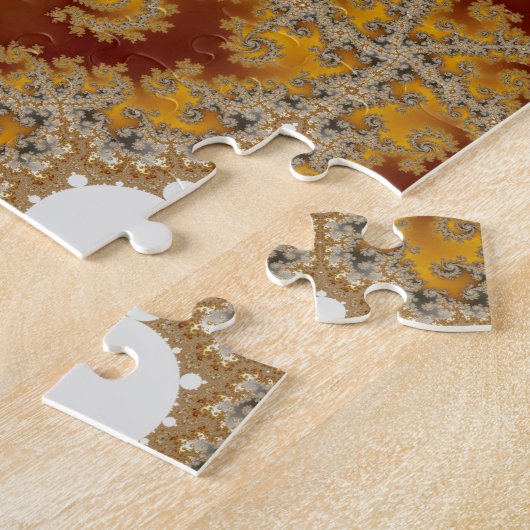 White Dragon - Fractal Art Legpuzzel (Zijkant)