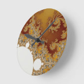 White Dragon - Fractal Art Ronde Klok (Hoek)