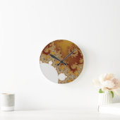 White Dragon - Fractal Art Ronde Klok (Huis)