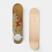 White Dragon - Fractal Art Skateboard (Voorkant)