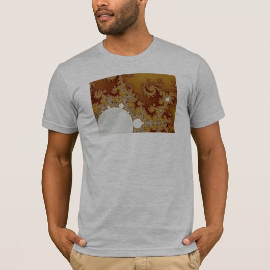 White Dragon - Fractal Art T-shirt (Voorkant)