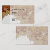 White Dragon - Fractal Art Visitekaartje (Voorkant / Achterkant)