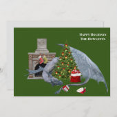 White Dragon kerstboom Feestdagenkaart (Voorkant / Achterkant)