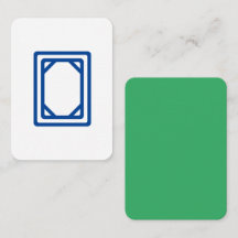 White Dragon Mahjong Tegel met Jade Green Back