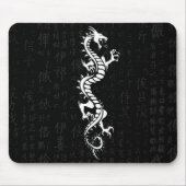 White Dragon Mousepad Muismat (Voorkant)