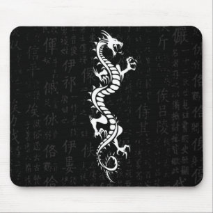 White Dragon Mousepad Muismat