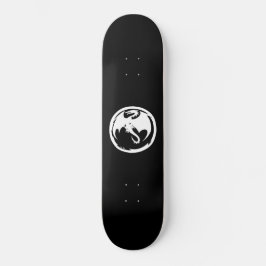 White dragon skateboard