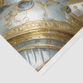 White Dragon Steampunk Fantasy Art Decoupage Tissuepapier (Detail)