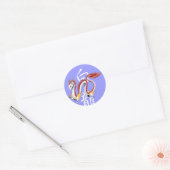 White Dragon -Sticker- Ronde Sticker (Envelop)