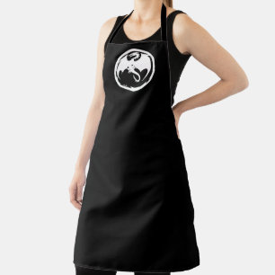 White Dragon women chef apron Schort