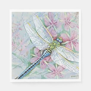 "White Dragonfly" papier Servet