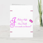 White Dream Wedding Invitation Kaart (Achterkant)