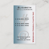 White Dress Bridal Consultant Visitekaartjes (Achterkant)