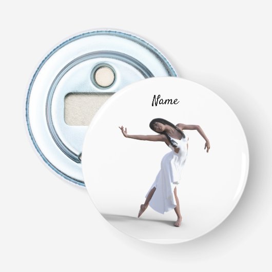 White dress daner Thunder_Cove Button Flesopener (Voorkant)