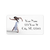 White dress daner Thunder_Cove Etiket (Voorkant)