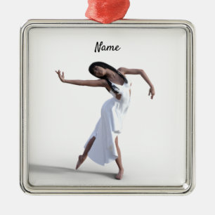 White dress daner Thunder_Cove Metalen Ornament