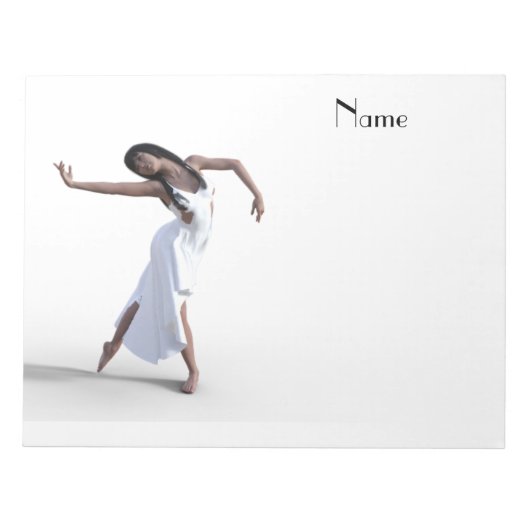 White dress daner Thunder_Cove Notitieblok (Voorkant)