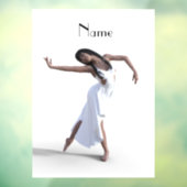 White dress daner Thunder_Cove Raamsticker (Vel 3)