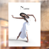 White dress daner Thunder_Cove Raamsticker (Vel 2)