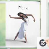 White dress daner Thunder_Cove Raamsticker (Huis)