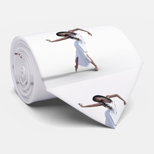 White dress daner Thunder_Cove Stropdas (Opgerold)