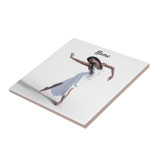 White dress daner Thunder_Cove Tegeltje (Zijkant)