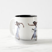White dress daner Thunder_Cove Tweekleurige Koffiemok (Voorkant links)