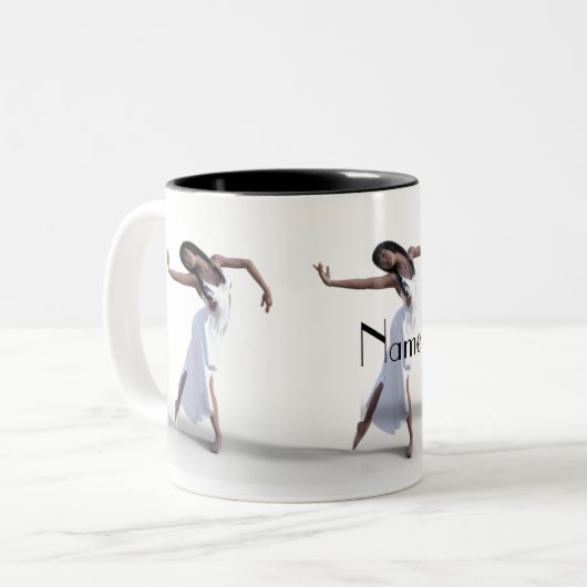 White dress daner Thunder_Cove Tweekleurige Koffiemok (Voorkant links)