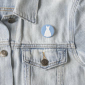 White dress on Light Blue Button (In situ)