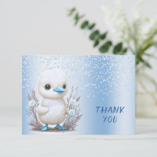 White Duck Blue Floral Dank u kaart