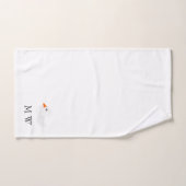 White Duck Design Met Monogram Bad Handdoek (Handdoek)