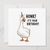 White Duck - Happy Birthday  Greeting  card (Voorkant)