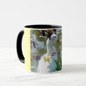 White Duck in Daffodils Mok (Voorkant links)