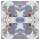White Duck Preening Art Stof (Swatch)