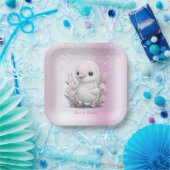 White Duck Roze Floral Paper Bord (Feest)