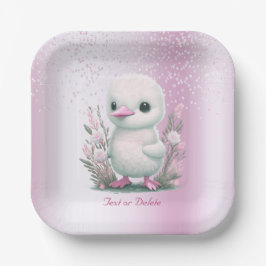 White Duck Roze Floral Paper Bord