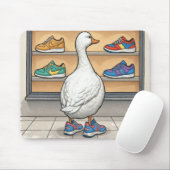 White Duck Shopping For Sneakers Muismat (Met muis)