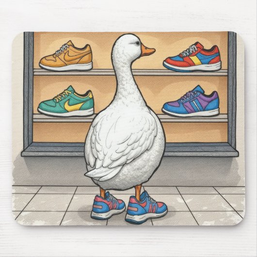 White Duck Shopping For Sneakers Muismat (Voorkant)