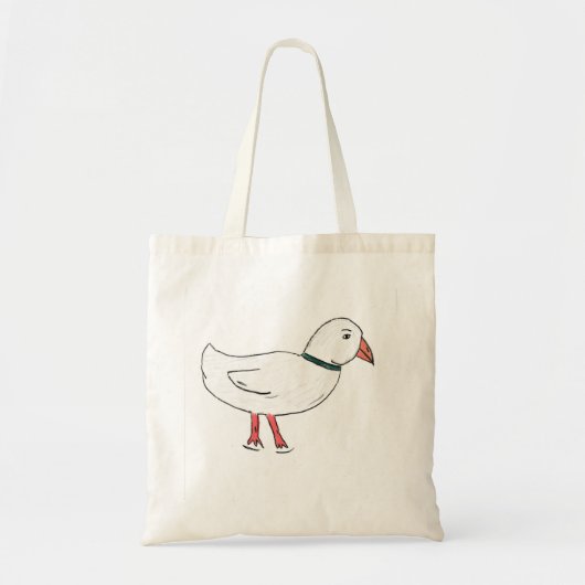 White Duck Tote Bag (Voorkant)