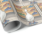 White Duck Window Shopping For Sneakers Cadeaupapier (Rol Hoek)