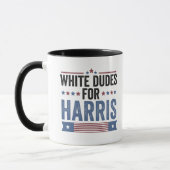 White Dudes voor Harris 2024 Mok (Links)