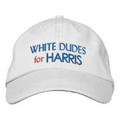 White Dudes voor Harris Geborduurde Pet (Voorkant)
