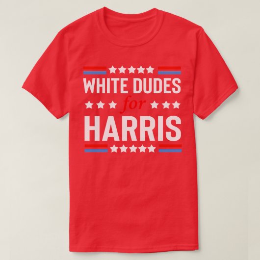 White Dudes voor Kamala 1 T-shirt (Design voorkant)